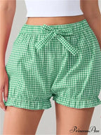 Bow Tartan Spots Bloomer Short