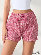 Bow Tartan Spots Bloomer Short