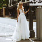 Bowless Ribbon Satin Marriage Gown