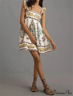 Box Neck Baggy Short Dress