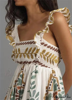 Box Neck Baggy Short Dress