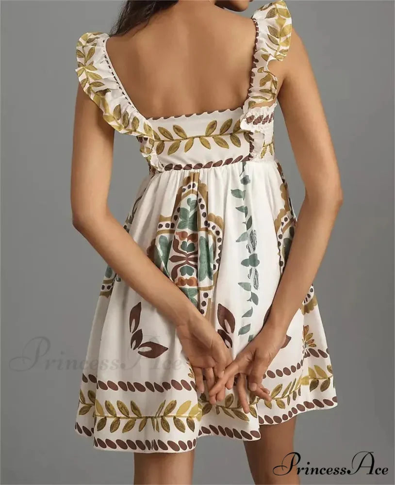 Box Neck Baggy Short Dress