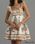 Box Neck Baggy Short Dress