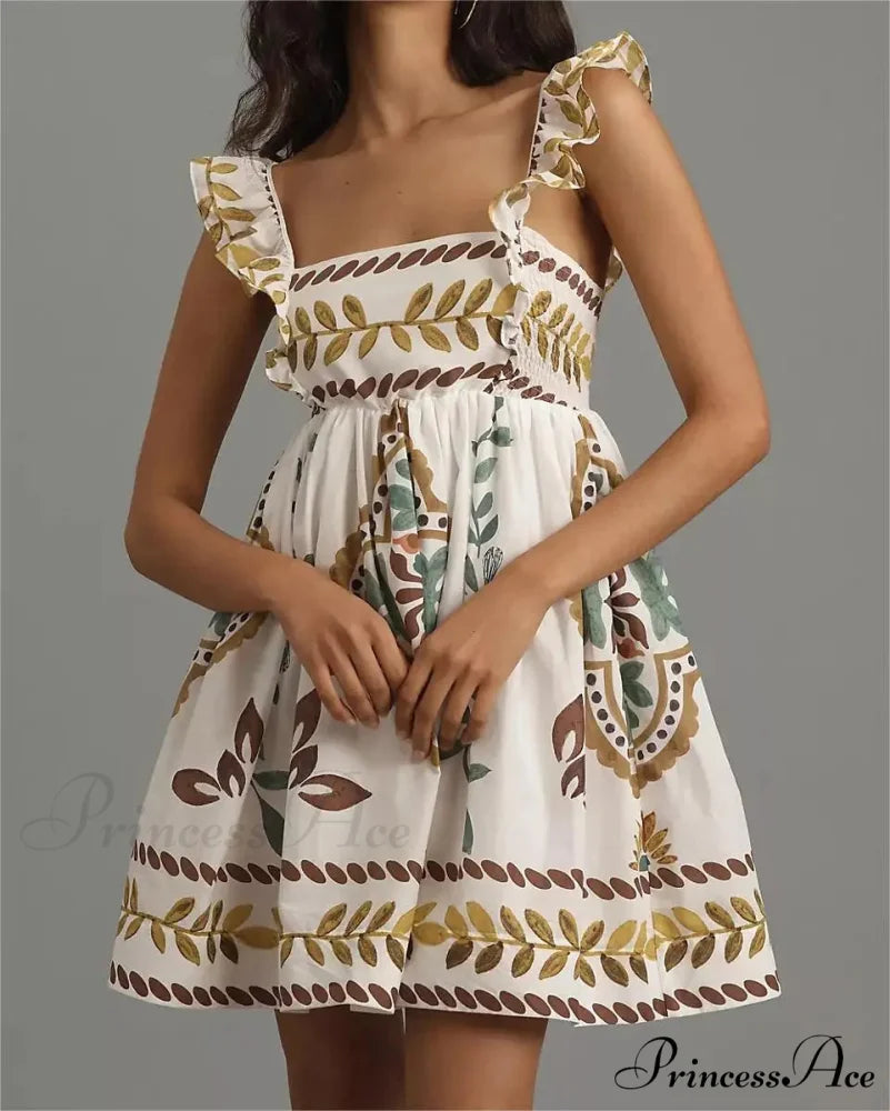 Box Neck Baggy Short Dress