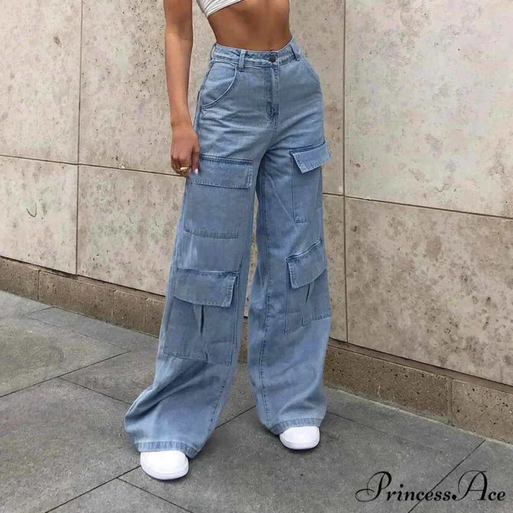 Boyfriends High Waist Wide Leg Denim Jeans