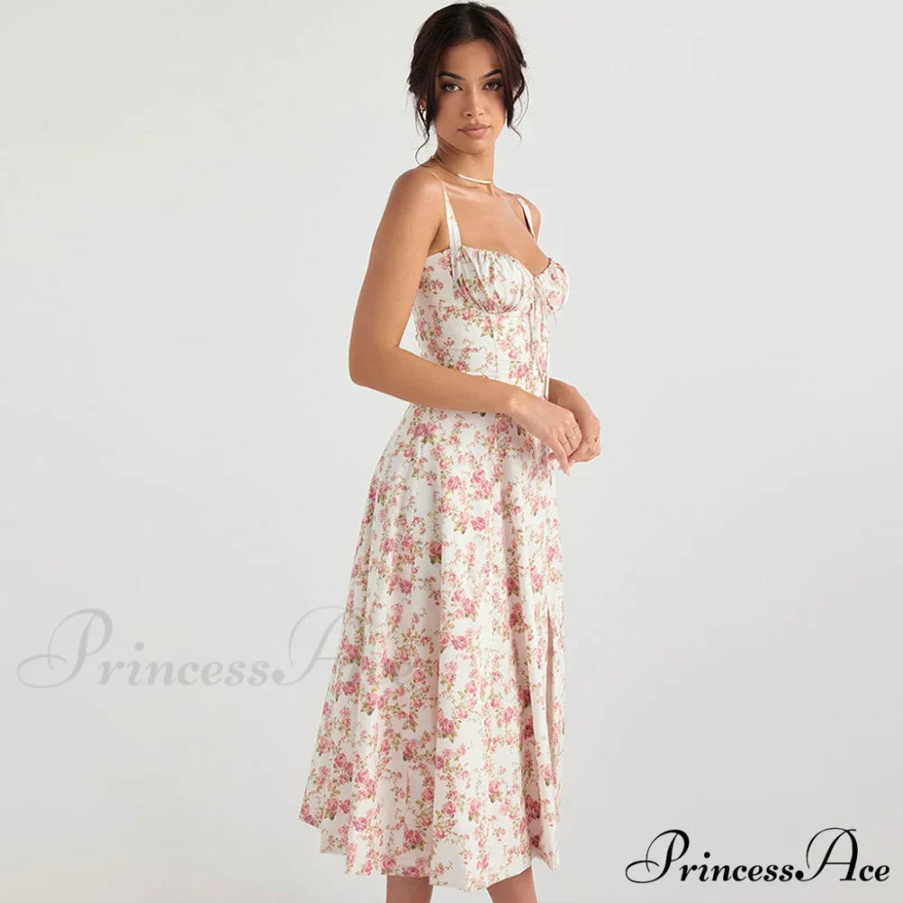 Bralette Dress Graceful With Waistcoat Set