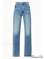 Brand M 2024 Loose Retro Denim High-waisted Slightly Flared Vintage 90s Korean Clothes Jean