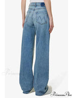 Brand M 2024 Loose Retro Denim High-waisted Slightly Flared Vintage 90s Korean Clothes Jean