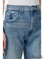 Brand M 2024 Loose Retro Denim High-waisted Slightly Flared Vintage 90s Korean Clothes Jean