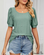 Brief Arm Color Solid T-shirt