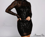 Bring The Drama Charming Sequin Mini Dress