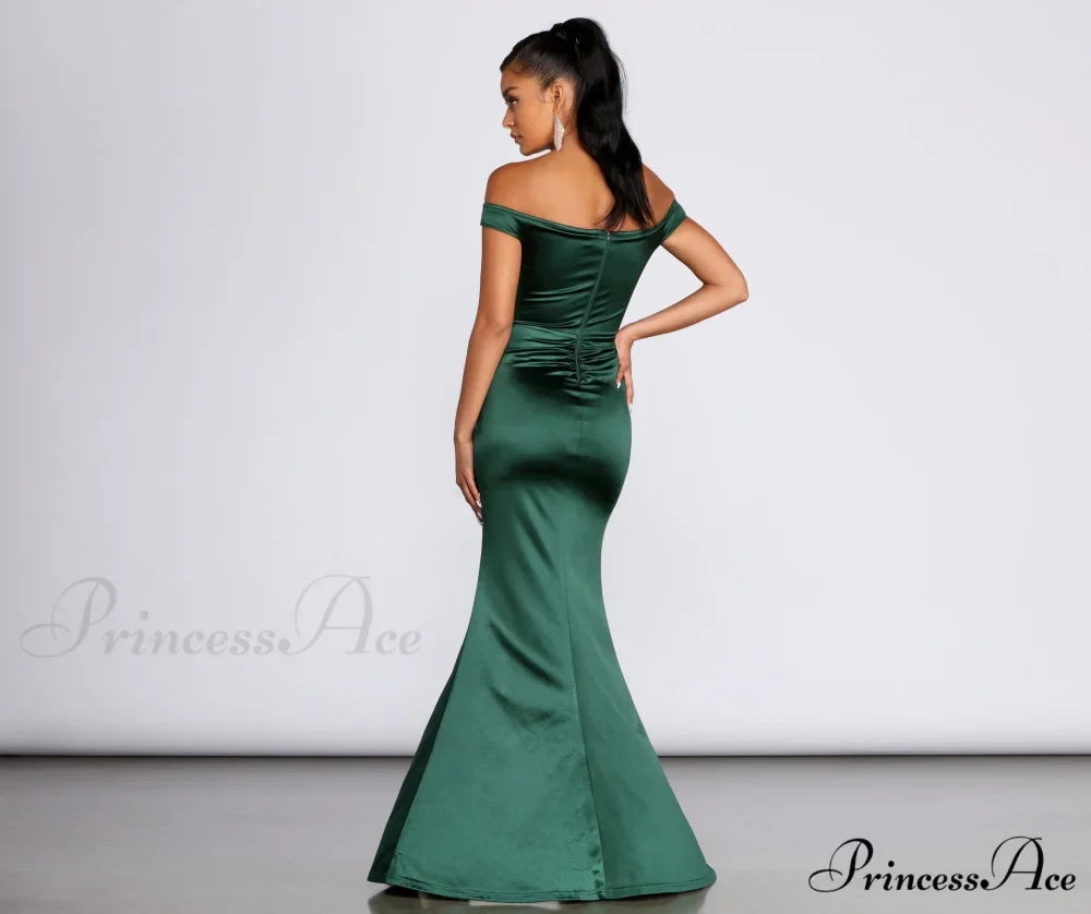 Brit Formal Off Charming The Shoulder Dress