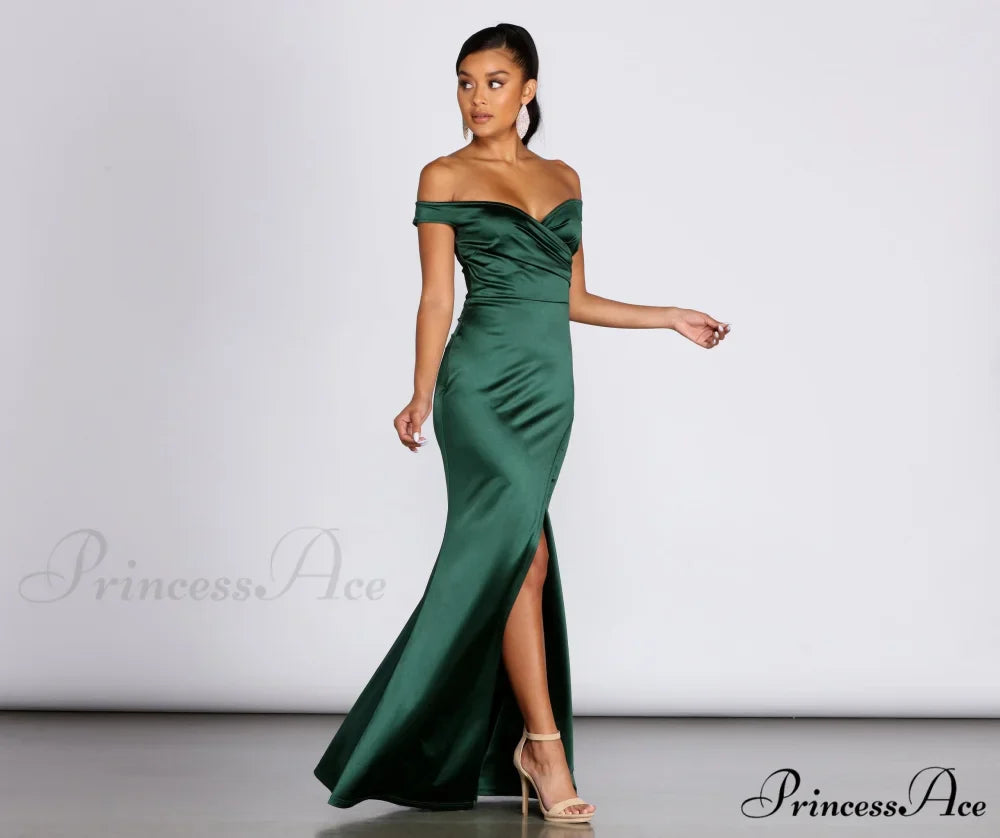Brit Formal Off Charming The Shoulder Dress