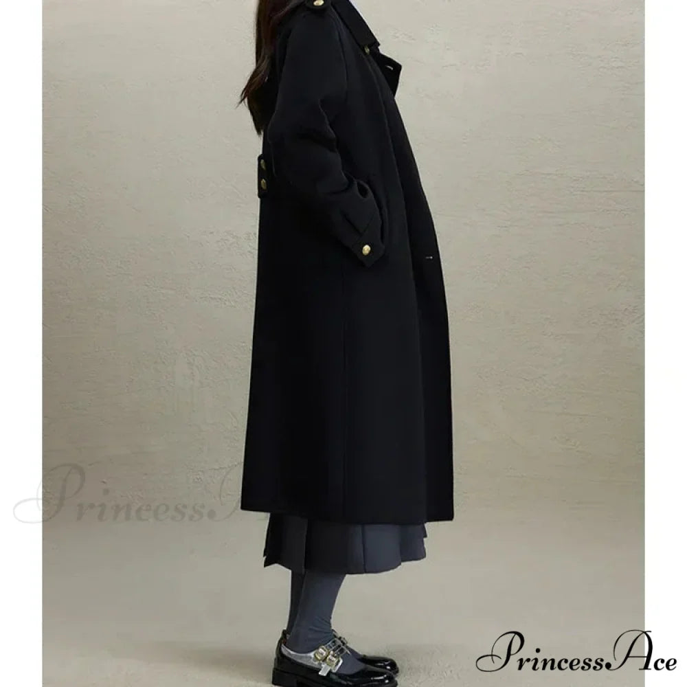 British Style Wool Red Coat