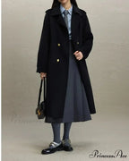 British Style Wool Red Coat