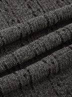 Brown Cuffed Graceful Hem Denim Shorts