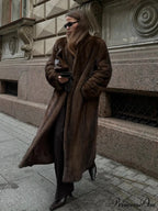 Brown Extended Sleeve Soft Furry Jacket