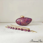 Brown Marble Acrylic Box Evening Clutch Bag