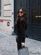 Brown Patchwork Suede Leather CoatRevised: Tan Assorted Suede Leather Jacket