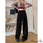 Brown Suit Baggy Office Trousers