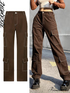 Brown Vintage Baggy Jeans