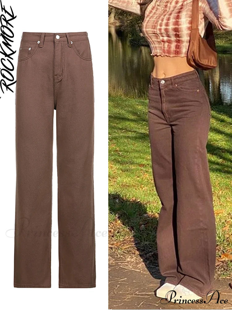 Brown Vintage Baggy Jeans