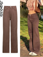 Brown Vintage Baggy Jeans