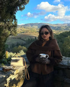 Brown Woolen Brief Jacket