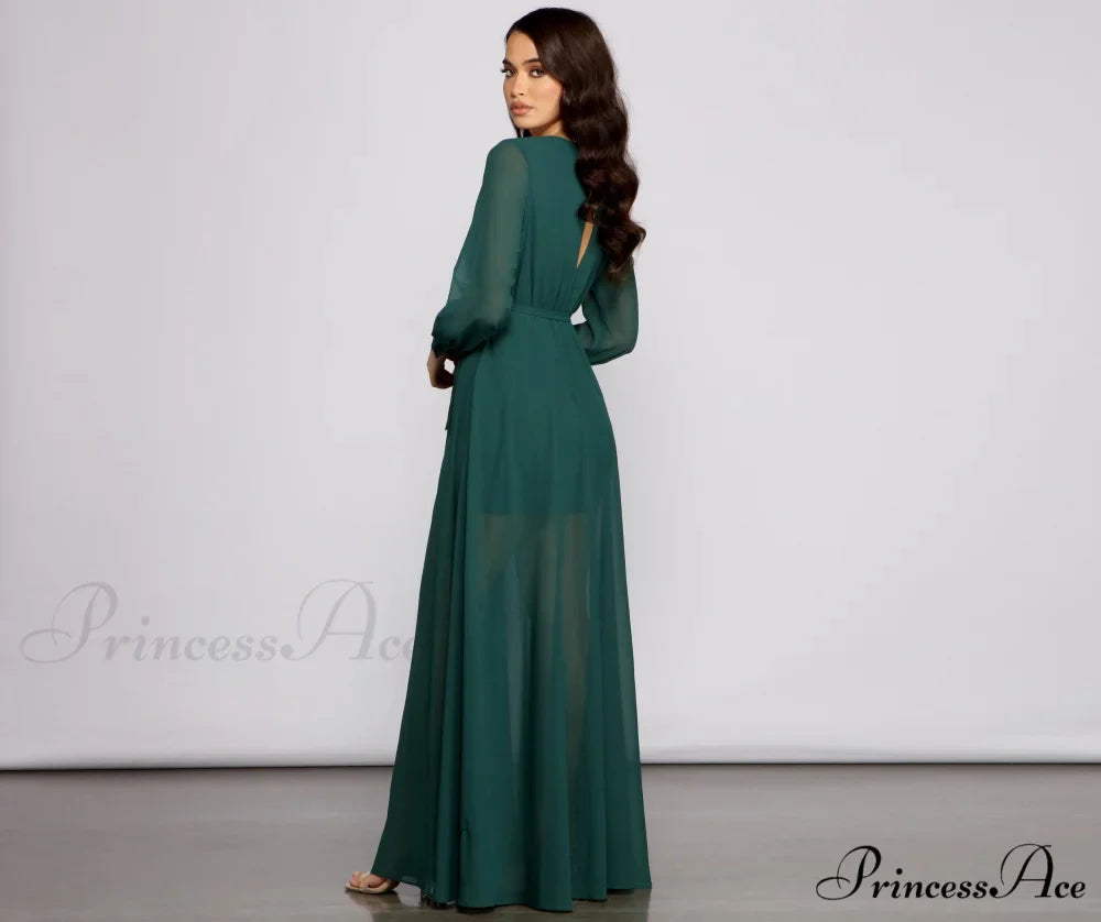Bryn Chiffon Stylish A-Line Formal Dress