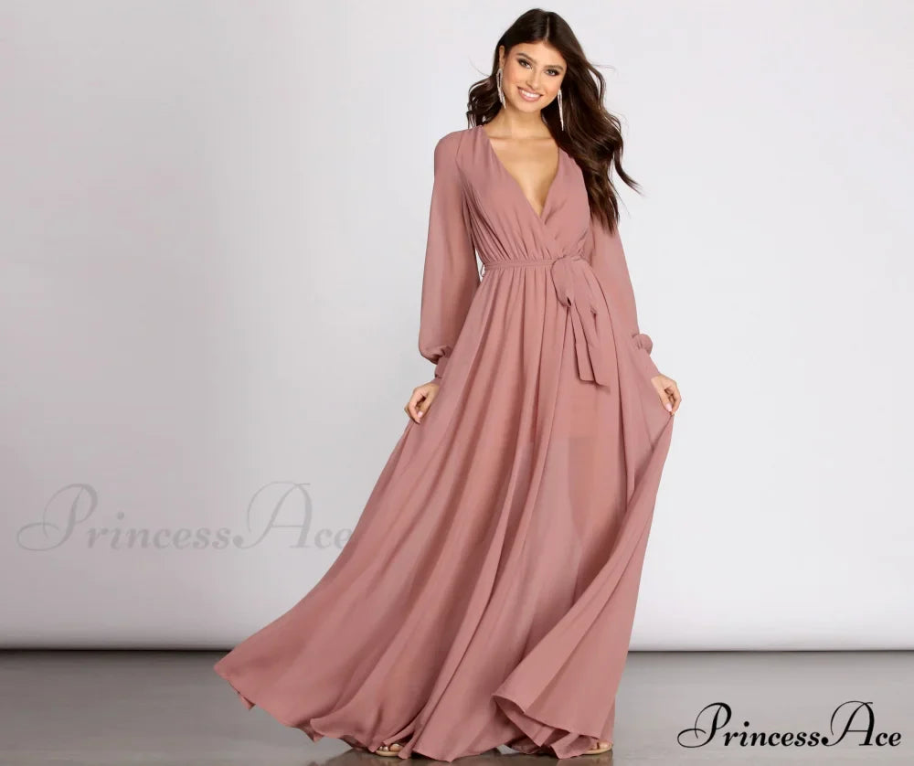 Bryn Chiffon Stylish A-Line Formal Dress