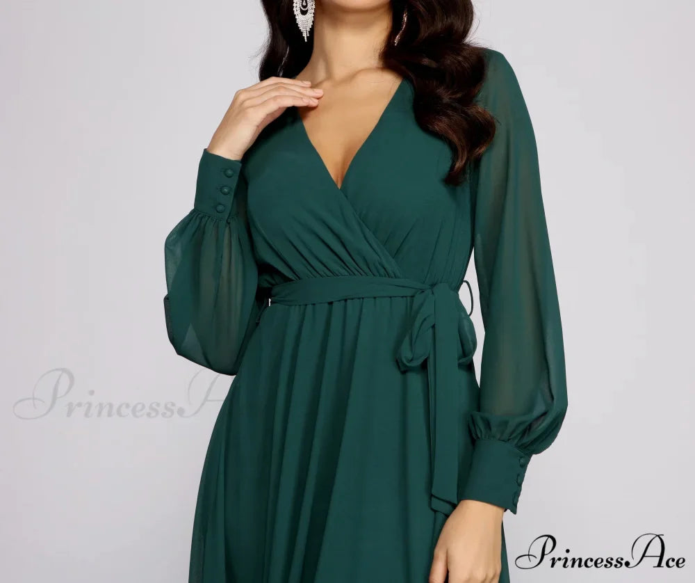 Bryn Chiffon Stylish A-Line Formal Dress