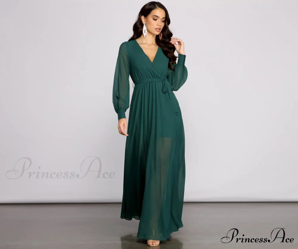 Bryn Chiffon Stylish A-Line Formal Dress
