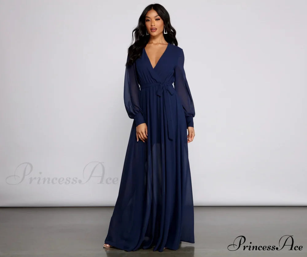 Bryn Chiffon Stylish A-Line Formal Dress