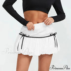 Bubble Ribbon A-Line Skirt
