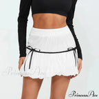 Bubble Ribbon A-Line Skirt