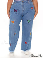 Butterfly Detail Graceful White Bandeau Top