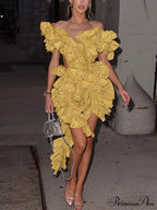 Butterfly Short Sleeve Trendy Bodycon Mini Dress