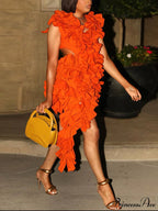 Butterfly Short Sleeve Trendy Bodycon Mini Dress