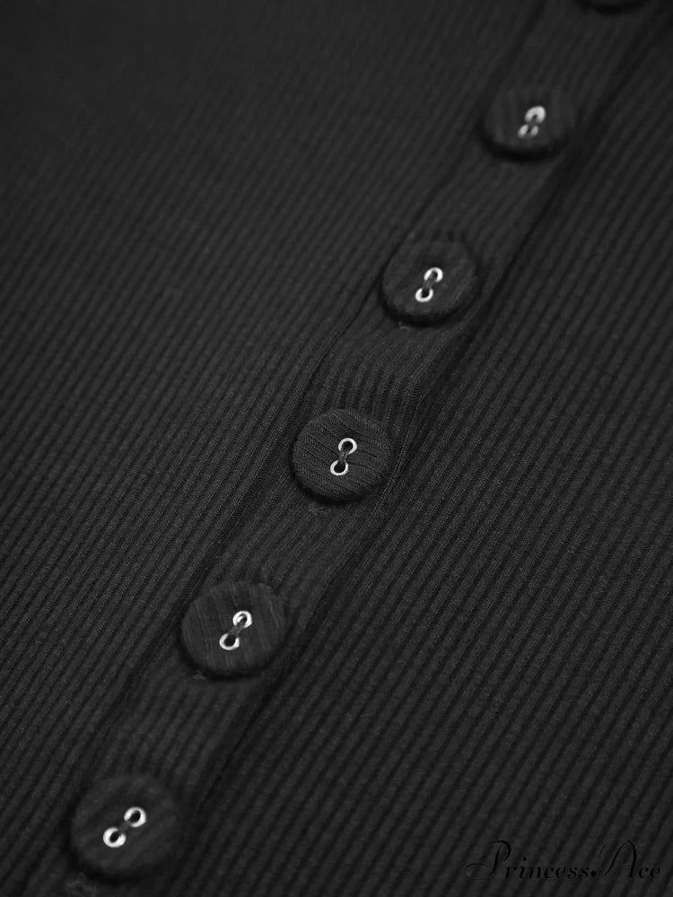 Button Down Long Trendy Sleeve Crop Shirt