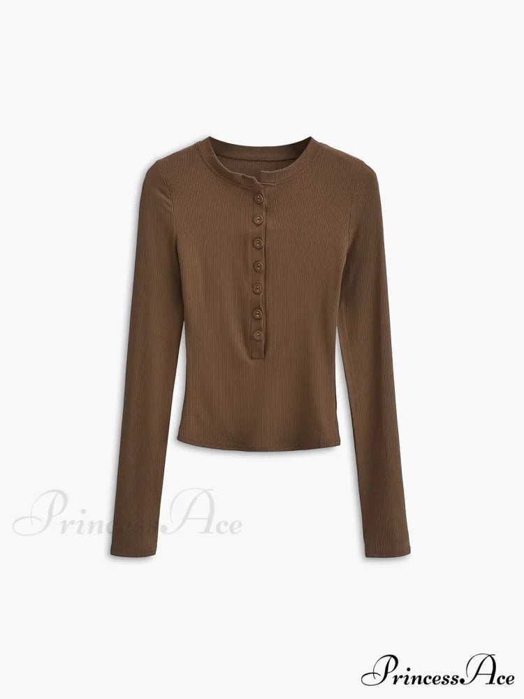 Button Down Long Trendy Sleeve Crop Shirt