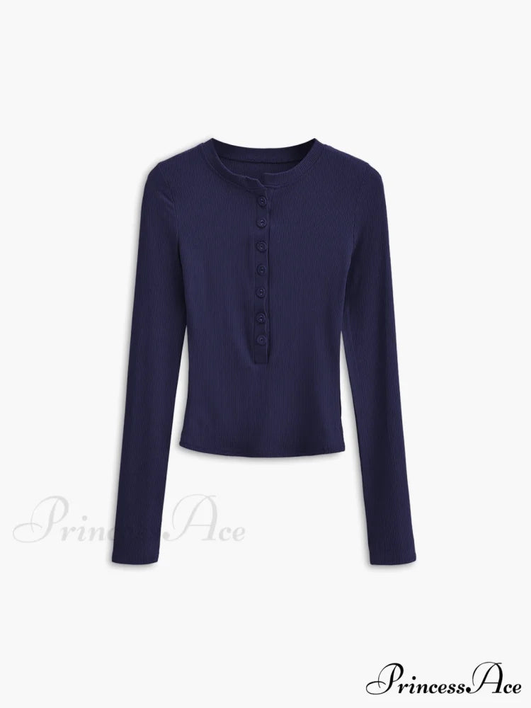 Button Down Long Trendy Sleeve Crop Shirt