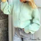 Button Up Airy Monochrome Cardigan