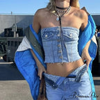 Button-Up Gathered Crop Top