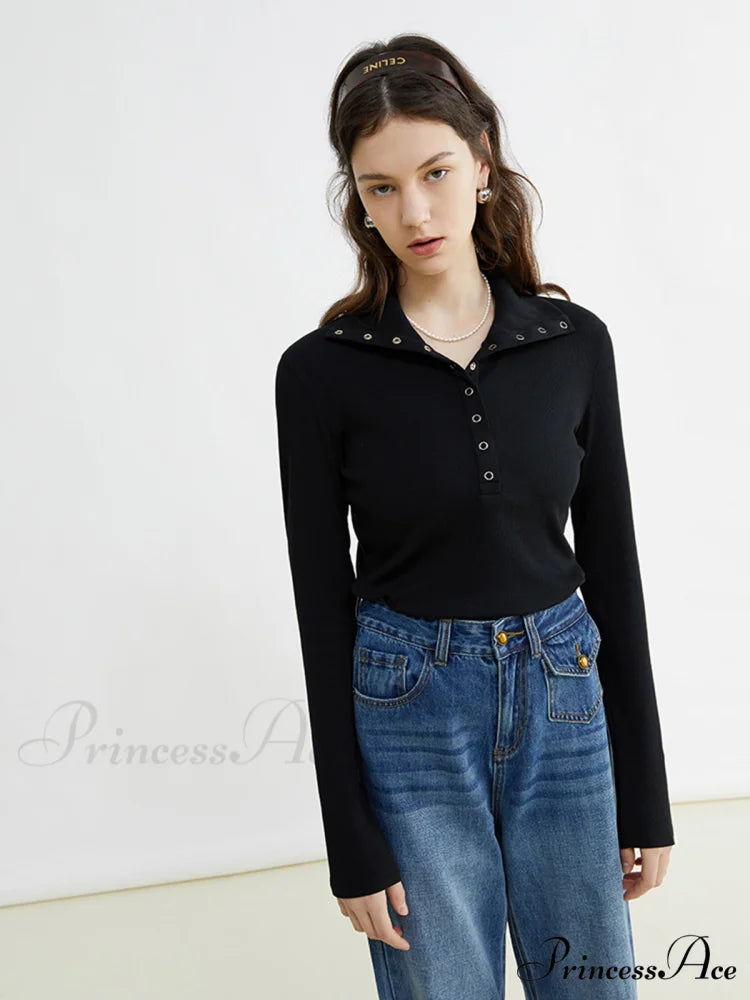 Button Up Graceful Collared Shirt