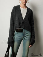 Buttoned Charming Slouchy Cardigan
