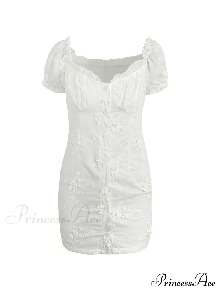 Buttoned Denim Graceful Y2K Corset Top