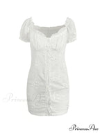 Buttoned Denim Graceful Y2K Corset Top