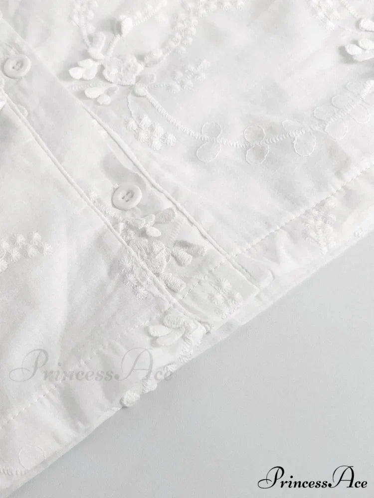 Buttoned Denim Graceful Y2K Corset Top