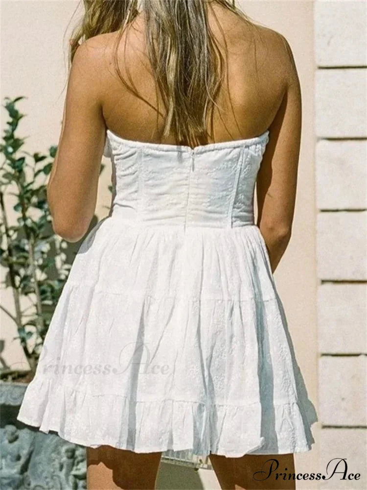 Buttoned Sleeveless Flared Mini Dress