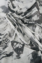 Ruched Ring Tie V-Neck T-Shirt